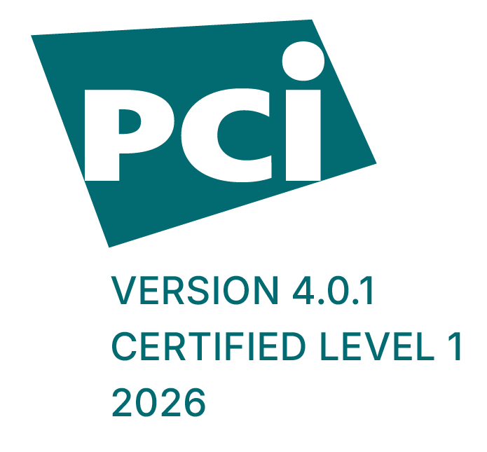 Selo PCI DSS Version 4.0.1 Certified Level 1 2026